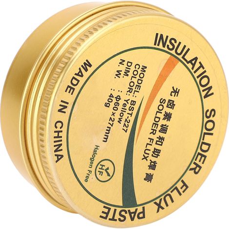 Flux de soudure à la colophane, résine non nettoyante et résistante à l'oxydation, pâte à souder pour l'électronique, 40 g (1/5)
