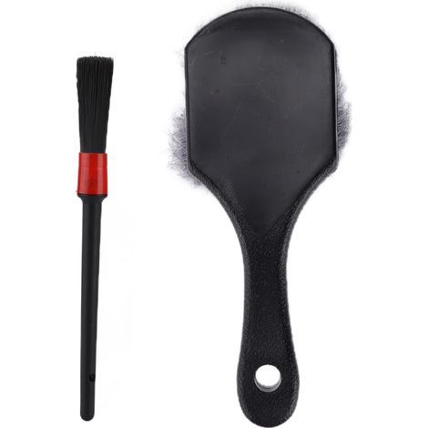 Set Brosse de Nettoyage Pneu Voiture 2 Pièces, Éponge Roue Jante Brosse Douce pour Sièges, Bouches d'Aération et Tableau de Bord (1/5)