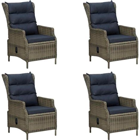 Maison Exclusive - 5-tlg. Garten-Essgruppe Braun (1/5)