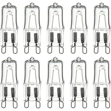 10Pièces G9 Ampoule Halogène Écologique Capsule Led Ampoule Incrustée Perle Cristal Lampe Halogène Ampoule,40w (1/3)