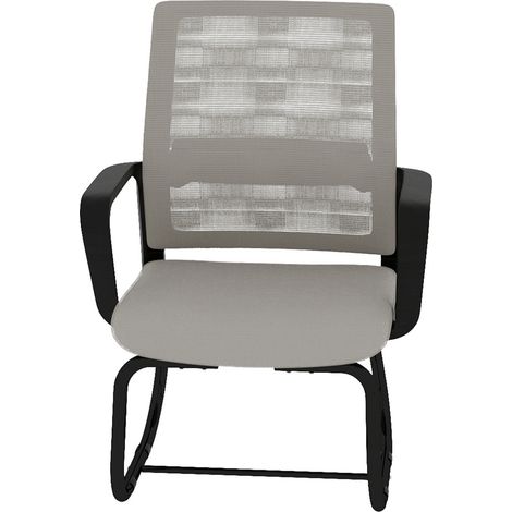 Chaise de bureau moderne minimaliste avec dossier en maille et structure métallique (1/5)