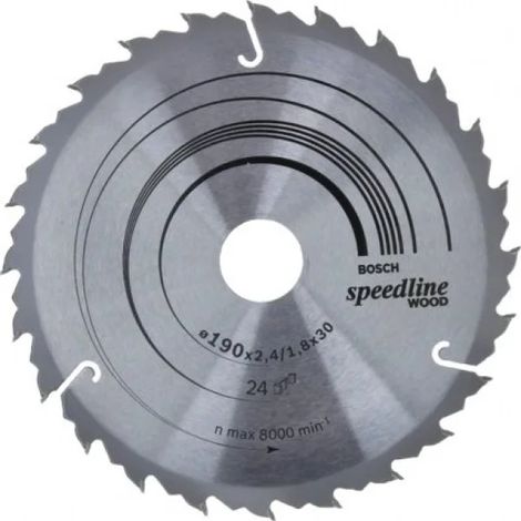 2608640801 - Lama per sega circolare Speedline Wood 190 x 30 x 2,4 mm, 24
