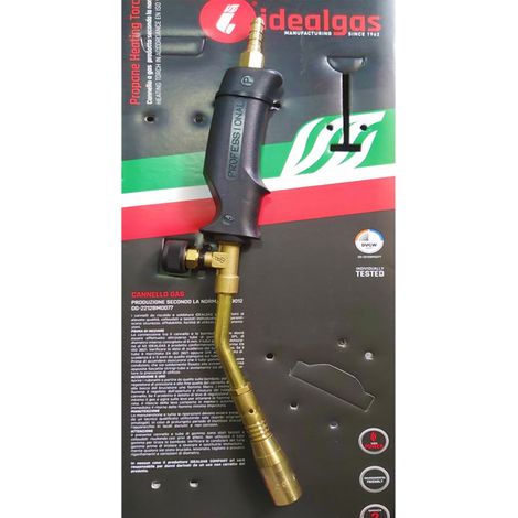 Idealgas saldatore cannello a gas a norma senza leva da riscaldo e saldatura (1/4)