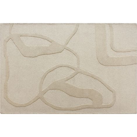 Tappeto taftato 100% lana 200 x 290 cm Beige 2200g/m² - ALINOR (1/2)