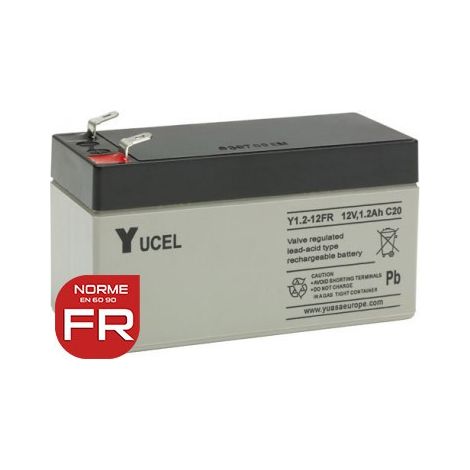 YUASA / YUCEL 12V - 1.2Ah - Y1.2-12FR - AGM