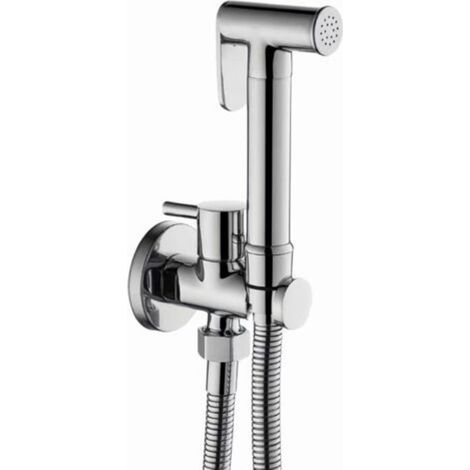 Toilet Shower Kit, Wall Mounted Bidet Toilet Sprayer Brass Hand Shower High Pressure Bidet Handheld Bidet Sprayer Kit for Personal Hygiene (Chrome) (1/5)