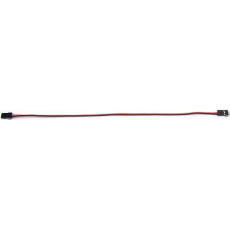 Lot de 10 câbles d'extension servo JR mâle-mâle de 300 mm pour voiture ou avion RC (1/5)