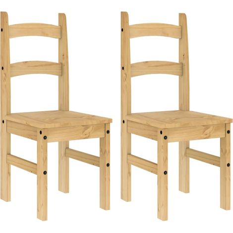 Maison Exclusive - Sedie da Pranzo 2 pz 40x46x99 cm Legno Massello di Pino (1/5)