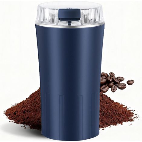 Macinacaffè elettrico da 300 W con lame in acciaio inox, portatile e silenzioso. (1/5)