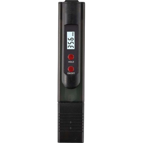 Testeur de dureté d'eau portable en plastique noir (1/5)