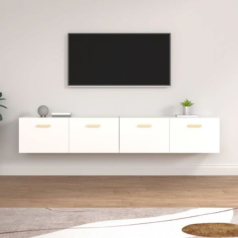 Maison Exclusive - Mobili Parete 2pz Bianco 100x36,5x35 cm in Legno Multistrato