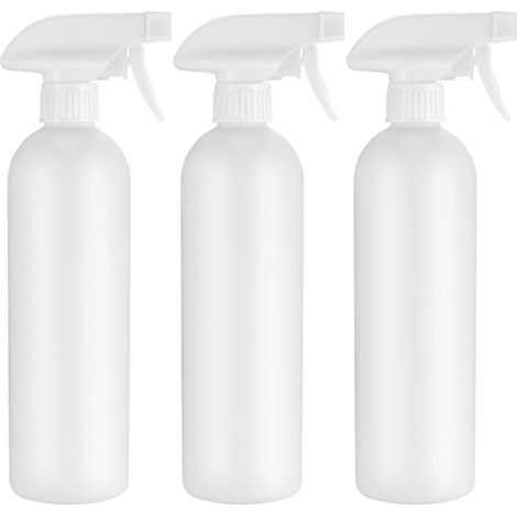 Enowelir 3 Pièces Bouteilles de Pulvérisation, 500ML Flacon Vaporisateur Spray Vides, Bouteilles de Pompe Plastique pour Jardin Plante Cheveux Pulvérisateur D'eau (1/3)