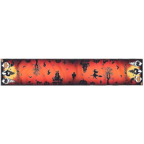 Chemin de table (1 pièce) pour Halloween, idéal comme cadeau d'Halloween (1/3)