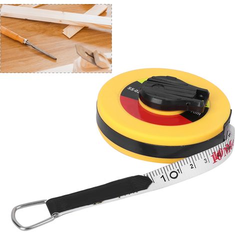 10 m langes Fiberglas-Maßband, flexible Lineale, Messwerkzeug für Baustellenmessungen (1/5)