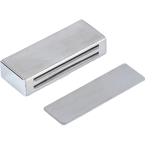 Ferme Porte Adhésif - Fermeur de Porte de Placard en Acier Inoxydable Sans Perçage - Pour Armoire Cuisine Placard Tiroir Porte Coulissante - 1 Pièce (1/5)
