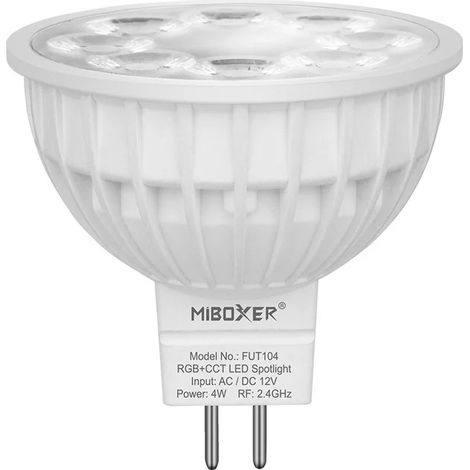 Lampadina Led Mr16 12v 4w Rgb+cct Rf 2,4ghz Fut104 Fut104