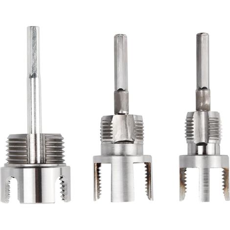 (3-teiliges) Integriertes Innen- und Außengewindeschneidwerkzeug, Gewindebohrer für 1/2", 3/4" und 1" Innengewinderohre (1/5)