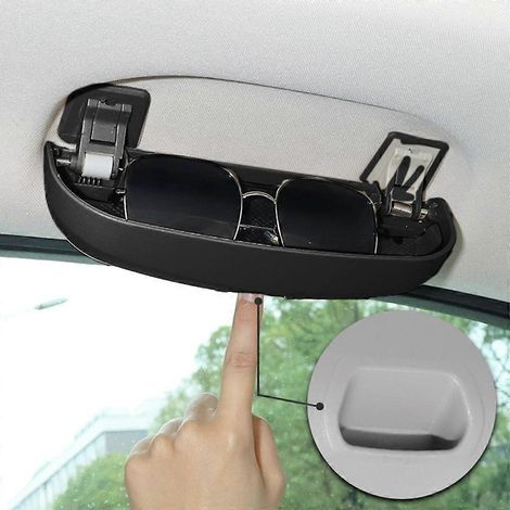 Organisateur de pare-soleil pour voiture, porte-lunettes de soleil, rangement pour lunettes de vue et cartes pour la série X7 (1/4)