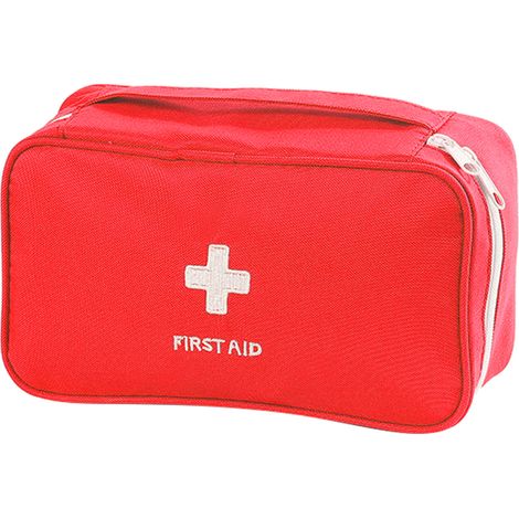 Sac De Premiers Secours - Sac Vide Pour Stockage Médical - Rangement Multipoche Avec Fermeture Éclair Complète - Pour Maison Camping Randonnée - 1 Pièce (1/5)