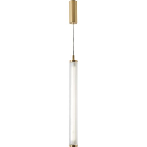 Lampada sospensione COMO ottone vetro LED 26W Zuma