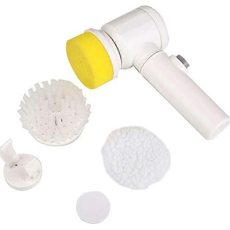 Brosse de nettoyage électrique portative pour salle de bain, WC et baignoire, chiffons, brosse de lavage de cuisine, outils de nettoyage ménager (1/2)