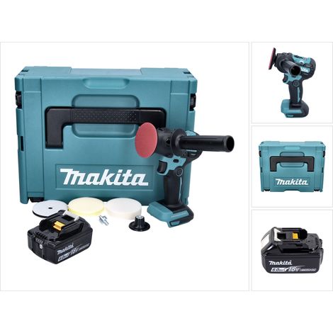Makita DPV 300 G1J Akku Schleifer Polierer 18 V 50 / 80 mm Brushless + 1x Akku 6,0 Ah + Makpac - ohne Ladegerät (1/5)