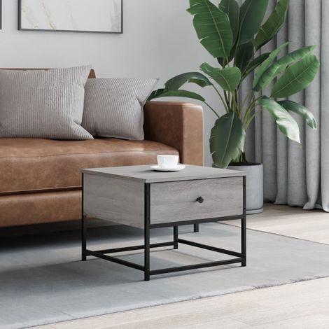 Couchtisch Grau Sonoma 51x51x40 cm Holzwerkstoff