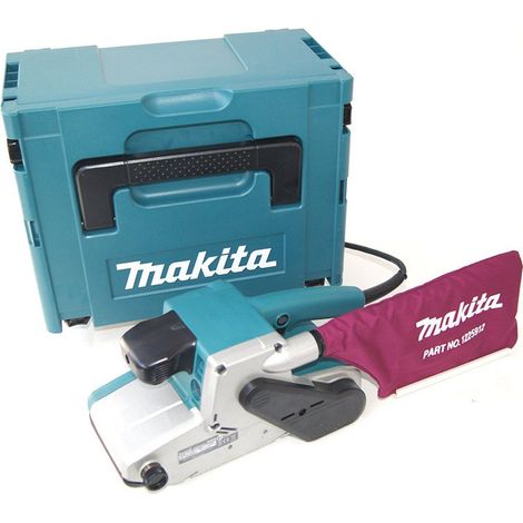 Makita – Ponceuse à bande 76 mm – Puissance 650W – Vitesse 75-270 m/min – Longueur bande 457 mm – Câble 2,5 m – SKU 9911J