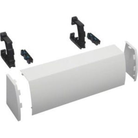 hager Kabelrangierkanal, 2-feldig, aufsteckbar, HxBxT 176 x 550 x 135mm, reinweiß