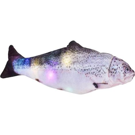 Goldener Arowana, elektrischer Fisch, interaktives Katzen-Bewegungssimulationsspielzeug (1/5)