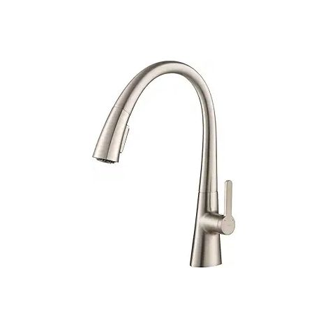 Robinet de cuisine extractible eau chaude/eau froide, rotation libre à 360°, compatible avec les éviers (1/3)