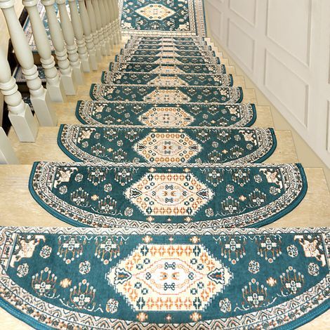 Ensemble de tapis d'escalier (1 pièce) – Tapis d'intérieur – 65 x 24 cm – Doux – sans