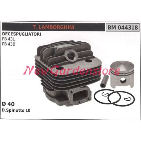 Cilindro pistone segmenti LAMBORGHINI motore decespugliatore PB 43L 43B 044318