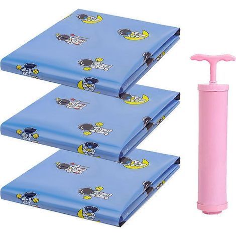 Sacs de rangement sous vide, sacs de rangement sous vide gain de place, sacs de rangement sous vide bleus-AquaForge (1/5)