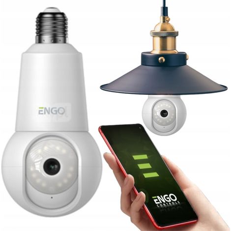 Caméra Smart ENGO ECAM-E27 - 4MP FHD - Vision nocturne - Installation facile (1/5)