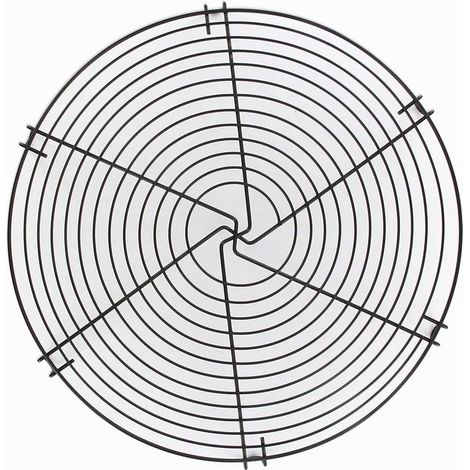 Présentoir à gâteau 30 cm, accessoire de pâtisserie, refroidisseur de gâteau, grille de refroidissement, Métal, Noir, 30 cm (1/3)