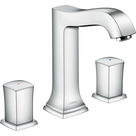 Mélongeur de lavabo 160, 3 trou savec tirette et vidage chroméé