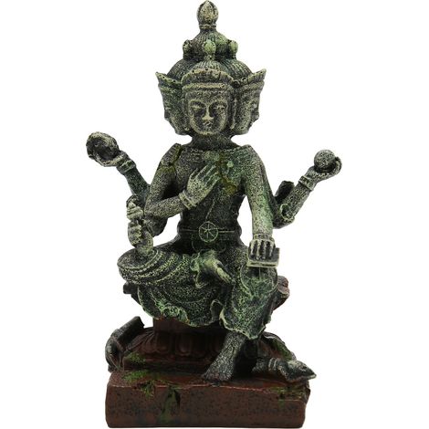 Statue de bouddha pour Aquarium, décoration en résine, Figurine de méditation pour Aquarium (1/5)