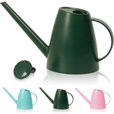 Arrosoir pour Plantes d'Intérieur à Long Bec 1,8L pour Jardin Intérieur/Extérieur Petit Arrosoir Maison Fleurs en Vert Émeraude (1/5)