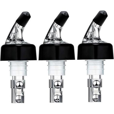 Confezione da 3 versatori per vino, versatori per bottiglie di vino, versatori per bicchieri piccoli, dispenser per vino da cocktail, accessori da bar, circa 30 ml (1/5)
