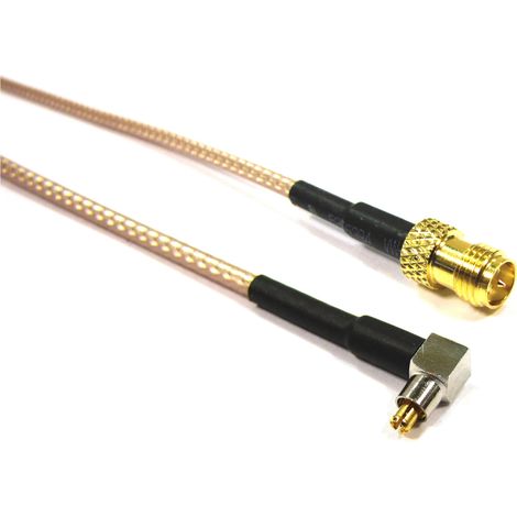 BeMatik - 20cm de câble RG-316 (Mâle Lucent MC-Card/RSMA-Femme) (1/3)