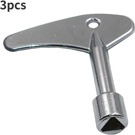3-Piece Internal Triangular Wrench Set for Water Meters, Valves, and Other Parts (1/4)