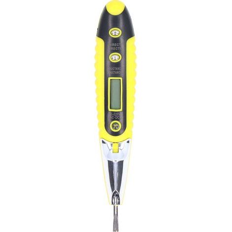 Stylo testeur électrique numérique multifonction à LED, détecteur de tension de circuit sans contact 12-220 V pour usage domestique (1/5)