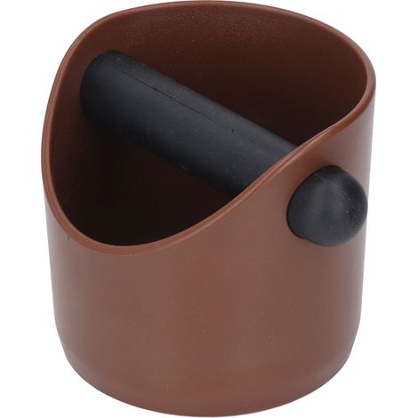 Boîte à marc de café en plastique avec barre, bac de vidange pour café, idéal pour bar et cuisine, couleur marron (1/5)