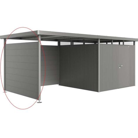 Parete laterale per tetto laterale casetta HighLine H4 grigio quarzo metallizzato