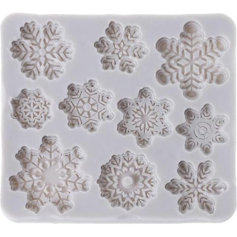 Weihnachtliche Schneeflocken-Silikonform für Fondant, Schokolade und mehr – DIY-Dekoration (1/5)