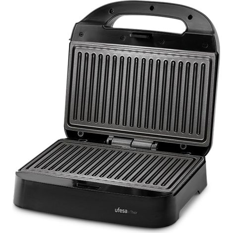Appareil à sandwich Compact 750W, Plaques Grill Antiadhésives, Capacité 2 Paninis, Contrôle Automatique de Température, Rangement Vertical, Sans PFOA, Cuisine Saine, Système Range-Câble (1/5)