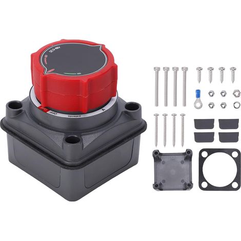 Separatore di batteria digitale DC 5-60V con voltmetro - Kit interruttore on/off per camper, barche, auto, camion, roulotte e rimorchi