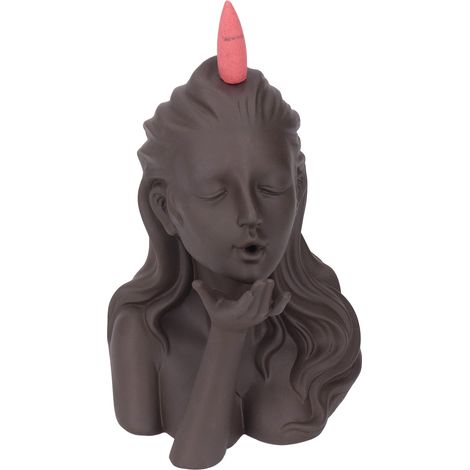 Brûleur d'encens à flux continu, porte-encens moderne en forme de cascade représentant une silhouette humaine, cadeau de décoration pour le bureau à domicile. (1/5)