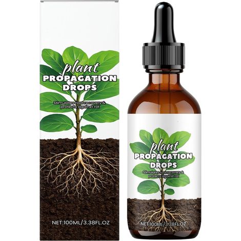 Stimulateur de racines pour plantes 100 ml, engrais liquide pour jardinage, gouttes, supplément racinaire pour rebord de fenêtre (1/5)
